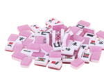 Mahjong Luxury Shimmer Tiles Set with Tote Bag - Pink