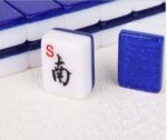 Mahjong Luxury Shimmer Tiles Set with Tote Bag - Blue