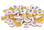 Mahjong Luxury Shimmer Tiles Set with Tote Bag - Gold