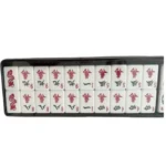 Mahjong Luxury Shimmer Tiles Set with Tote Bag - Silver - Image 8