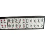 Mahjong Luxury Shimmer Tiles Set with Tote Bag - Silver - Image 6